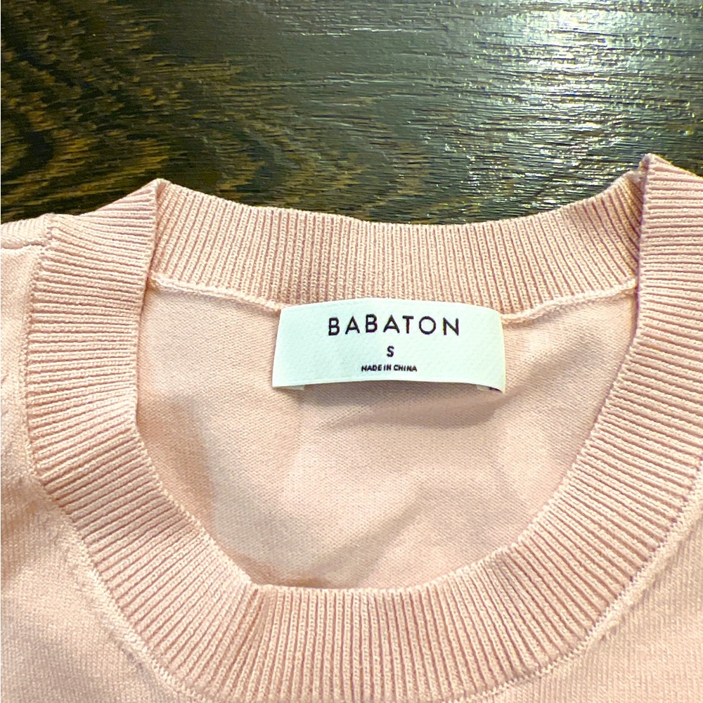 BRAND NEW BABATON PINK SWEATER
